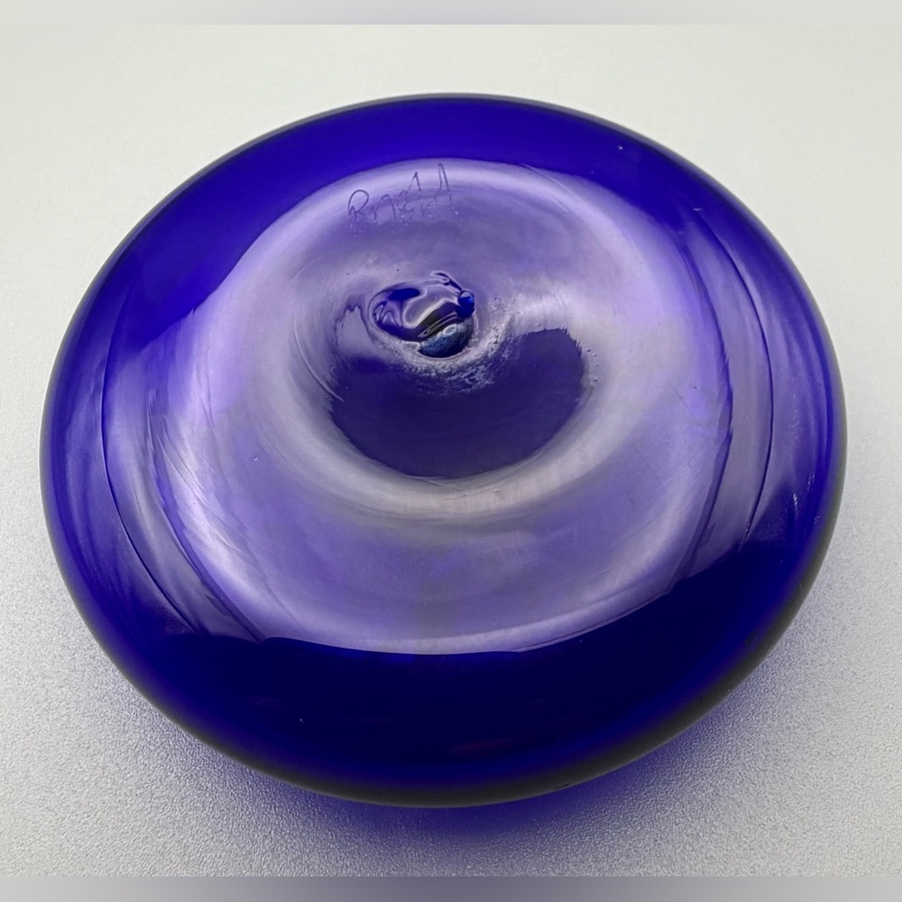 Bristol Blue Glass Paperweight